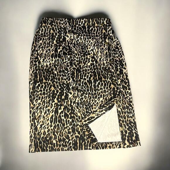 Bold Elements Leopard Print Pencil Skirt – Size M - Picture 1 of 6